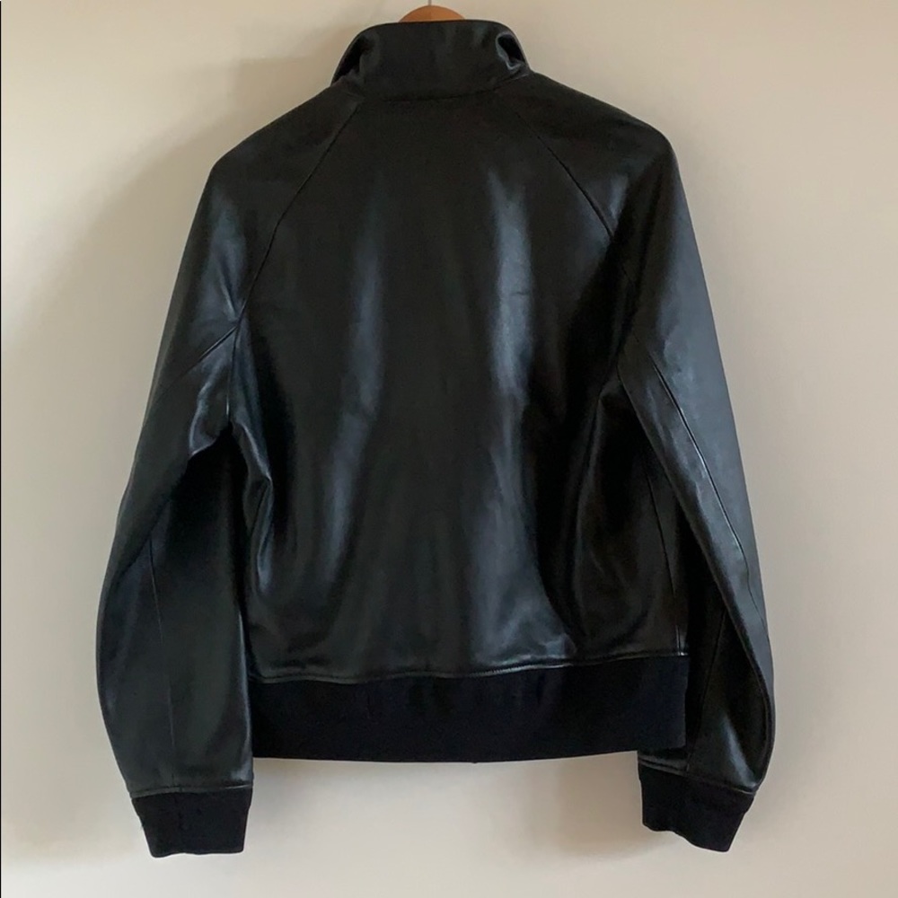 Acne Studios Ashton Leather Bomber Jacket Size 46 - Picture 4 of 12